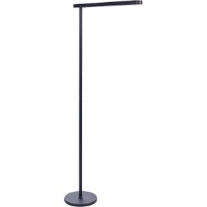 Vloerlamp led zwart aluminium 186 cm hoogte knop modern industrieel verlichting thuiskantoor