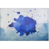 ODALAR - Laagpolig vloerkleed - Blauw - 160 x 230 cm - Polyester