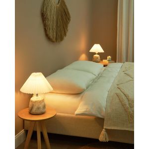 ZEYI - Tafellamp set van 2 - Wit - Keramiek