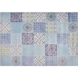 INKAYA - Laagpolig vloerkleed - Grijs - 160 x 230 cm - Polyester