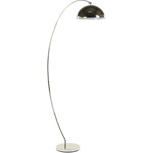 Staande lamp goud metaal 188 cm boogpoot chroom modern verlichting woonkamer