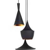 Hanglamp 3 lichts zwart plafondlamp moderne keuken