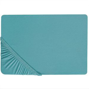 HOFUF - Laken - Turquoise - 160 x 200 cm - Katoen