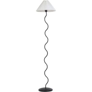 JIKAWO - Staande lamp - Zwart - Metaal