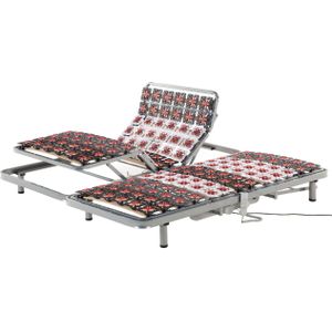 Lattenbodem set van 2 elektrisch verstelbaar 90 x 200 cm eenpersoons frame van metaal Star
