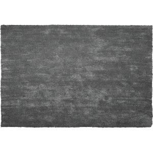Vloerkleed donkergrijs polyester 200 x 300 cm