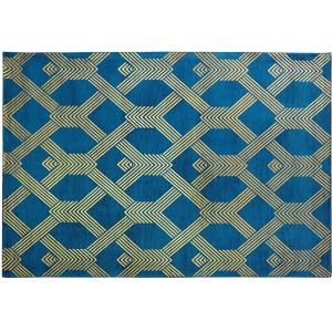 VEKSE - Vloerkleed - Donkerblauw - 160 x 230 cm - Viscose