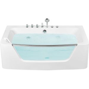 Whirlpool wit 170 x 85 cm sanitair acryl kijkvenster rechthoekige hoofdsteun badkameraccessoires elegant modern design