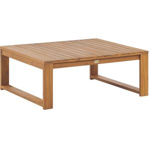 Tuin salontafel lichthout gecertificeerd acaciahout 90 x 75 cm buiten modern design terras balkon