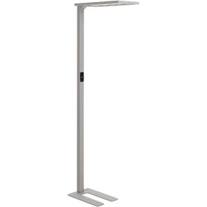 Vloerlamp led lamp zilver aluminium 196 cm hoogte touch schakelaar dimmer bewegingssensor modern kantoorverlichting