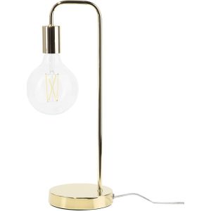 Tafellamp goud metaal 48 cm gloeilamp optiek booglamp woonkamer slaapkamer modern ontwerp
