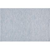 Vloerkleed blauw polyester 160 x 230 cm handgeweven
