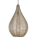 Hanglamp plafondlamp messing openwork mesh metaal rond lampenkap kroonluchter cilinder retro