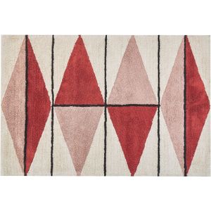PURNIA - Laagpolig vloerkleed - Multicolor - 140 x 200 cm - Katoen