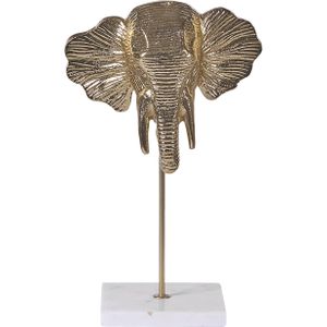 Woonaccessoire goud aluminium olifant vorm tafel decoratie figuur modern industrieel ontwerp