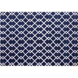 SERRES - Laagpolig vloerkleed - Blauw - 160 x 230 cm - Polyester