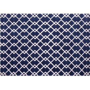 SERRES - Laagpolig vloerkleed - Blauw - 160 x 230 cm - Polyester