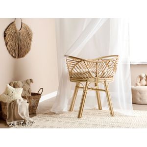 Boho rustieke rotan wieg mozesmand met kussen voor kinderen baby's natuurlijk Gruissan