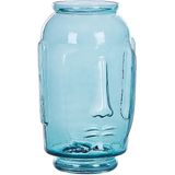 Beliani SAMBAR - Bloemenvaas - Blauw - Glas