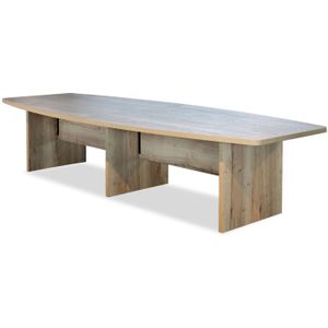 Vergadertafel Pristino 350 x 140 cm | Uitgevoerd in Eiken Naturel | 350 x 140 cm | 75 cm hoog
