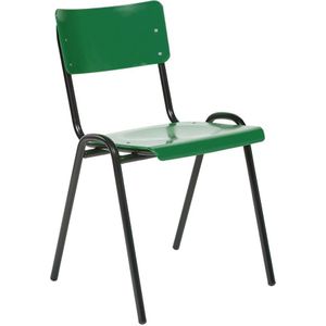 Zaalstoel Easy kunststof Groen | Stapelbaar | Kunststof model | Verkrijgbaar in 4 kleuren