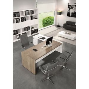 Directiebureau T45 met ingebouwd ladeblok | Verkrijgbaar in 2 maten | Designproduct | Extra veel werkruimte
