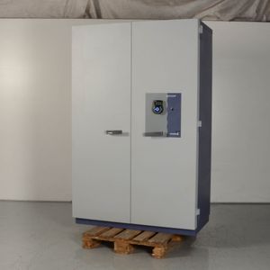 Kluis Fichet Celsia Grijs / Paars 197 x 125 cm Incl. kastje, 4 hangmapladen | Inbraakwerend | Brandwerend | Ruimtebesparend