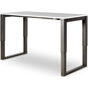 Zit-sta bureau Stafford 120 x 80 cm | Tot 120,5 cm hoog | Verkrijgbaar in 3 maten | Uniek ring-poot onderstel