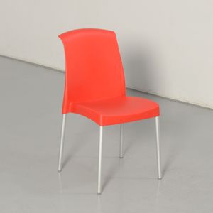 Scab Jenny designkantinestoel, rood, 4-poot onderstel |