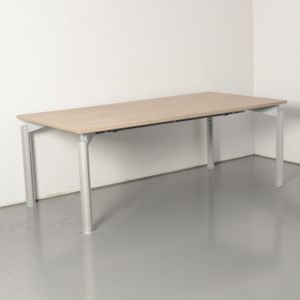 Bulo H2O bureau, bladkleur naar keuze, 180 x 80 cm, hoogte instelbaar onderstel | Duurzame keuze | Keuze uit 8 bladkleuren | Vaste hoogte