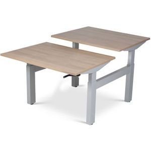 Recht duo bureau Opal handslinger 120 x 160 cm | Keuze uit 6 bladkleuren | Geschikt voor 2 personen | 3 afmetingen