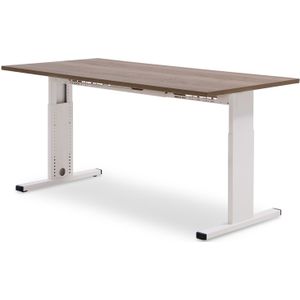 Recht bureau T-line 180 x 80 cm | Keuze uit 7 bladkleuren | 3 afmetingen | Hoogte instelbaar