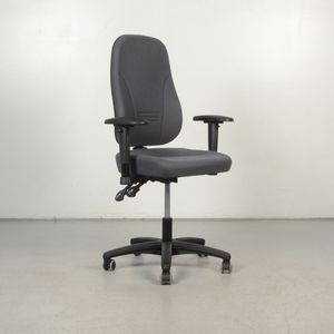 Bureaustoel Interstuhl 1451 Antraciet 2D armleggers | Gestoffeerd | NEN1335 | Uitstekende Interstuhl kwaliteit