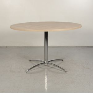 Kantinetafel Solidesk Bladkleur naar keuze 120 cm Ø | Rond blad | Chroom onderstel | Refurbished