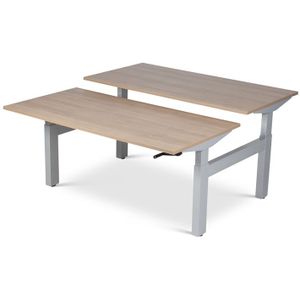 Recht duo bureau Opal handslinger 160 x 160 cm | Keuze uit 6 bladkleuren | Geschikt voor 2 personen | 3 afmetingen
