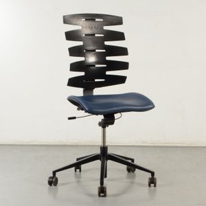 Sitag Wave bureaustoel, blauw, zonder armleggers |