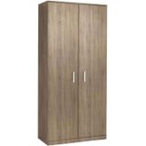 Draaideurkast Manage IT 200 x 90 cm Robson Eiken | Uitgevoerd in melamine | Verkrijgbaar in 3 kleuren | Met sloten