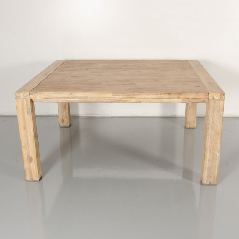 Xooon kantinetafel, eiken blad, 160 x 140 cm, vaste hoogte onderstel | Uitschuifbaar tot 210 cm