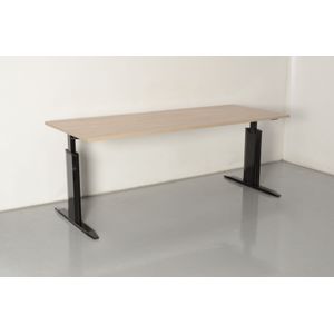 Bureau Lensvelt Compass 200 x 80 cm | Veel werkruimte | Hoogte instelbaar | Voorzien van een nieuw blad
