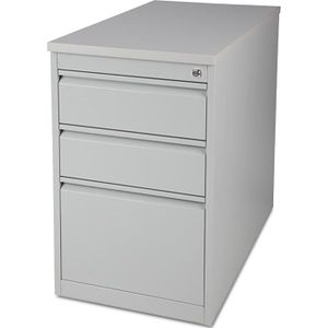Staand ladeblok Grip 3 laden Aluminium | Ladekast | 3 lades | Cilinderslot