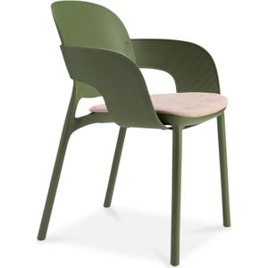 Designstoel Scab Hug Poltrona 2383 Olive Green | Per 4 te bestellen | Verkrijgbaar in toffe kleuren | Stapelbaar tot 4 stuks