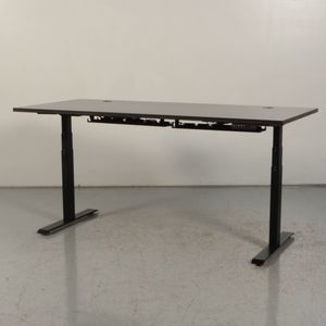 Elektrisch zit-sta bureau Decasmart - Black Willow blad 180 x 80 cm | NEN 527 | Elektrisch verstelbaar | Kabelgoot inbegrepen