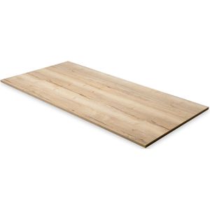 Tafelblad 160 x 60 cm Rechthoekig Eiken Naturel | 2,5 cm dik | Verkrijgbaar in 2 kleuren | Melamine spaanplaat