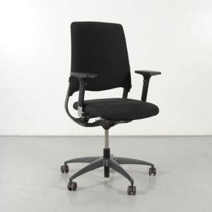 Drabert Salida bureaustoel, zwart, 4D armleggers, opnieuw gestoffeerd | Uitgebreid instelbare armsteunen | Met synchroonmechanisme | Met