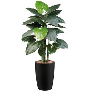 Kunstplant Philodendron Ibara Antraciet | Philodendron plant | Met ronde sierpot en hydrokorrels | 150 cm hoog