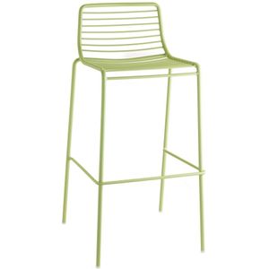 Barkruk Scab Summer H75 Willow Green | Geschikt voor counterhoogte 100 cm | Geschikt voor binnen en buiten | Met rugleuning