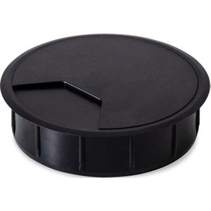 Kabeldop Twist 80 Zwart | Kunststof | Verkrijgbaar in 3 kleuren | 80 mm