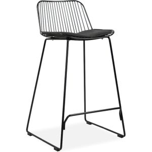 Barkruk Gatsby Zwart | Geschikt voor counterhoogte 90 cm | Verkrijgbaar in toffe kleuren | Met comfortabel zitkussen