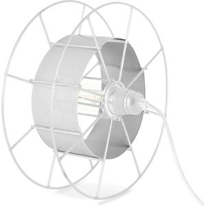 Hangen tafellamp Spool Wit | Duurzaam geproduceerd | Industrieel design | Verkrijgbaar in verschillende kleuren