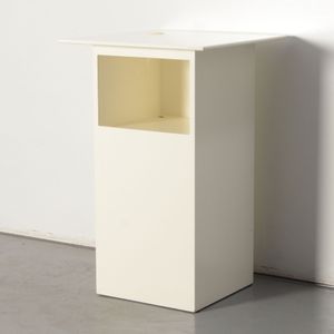 Officenow spreektafel, wit, 110 x 70 cm, vaste hoogte onderstel, |